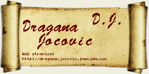 Dragana Jocović vizit kartica